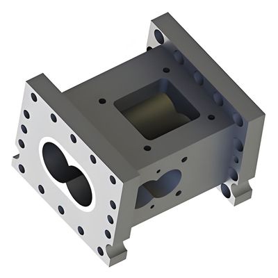 Двойной винтовой экструдер боковые открытые винтовые бочки CNC обработки для промышленности пластмассовой инженерии