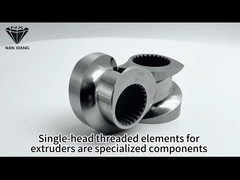 Отстойные к износу однополые двойные винтовые экструдерные элементы ISO9001 для производства косметики