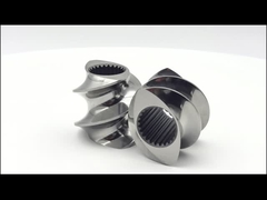 Специализированные переходные элементы с двойным винтом экструдерный винтовой пескобойщик для полировки пластика